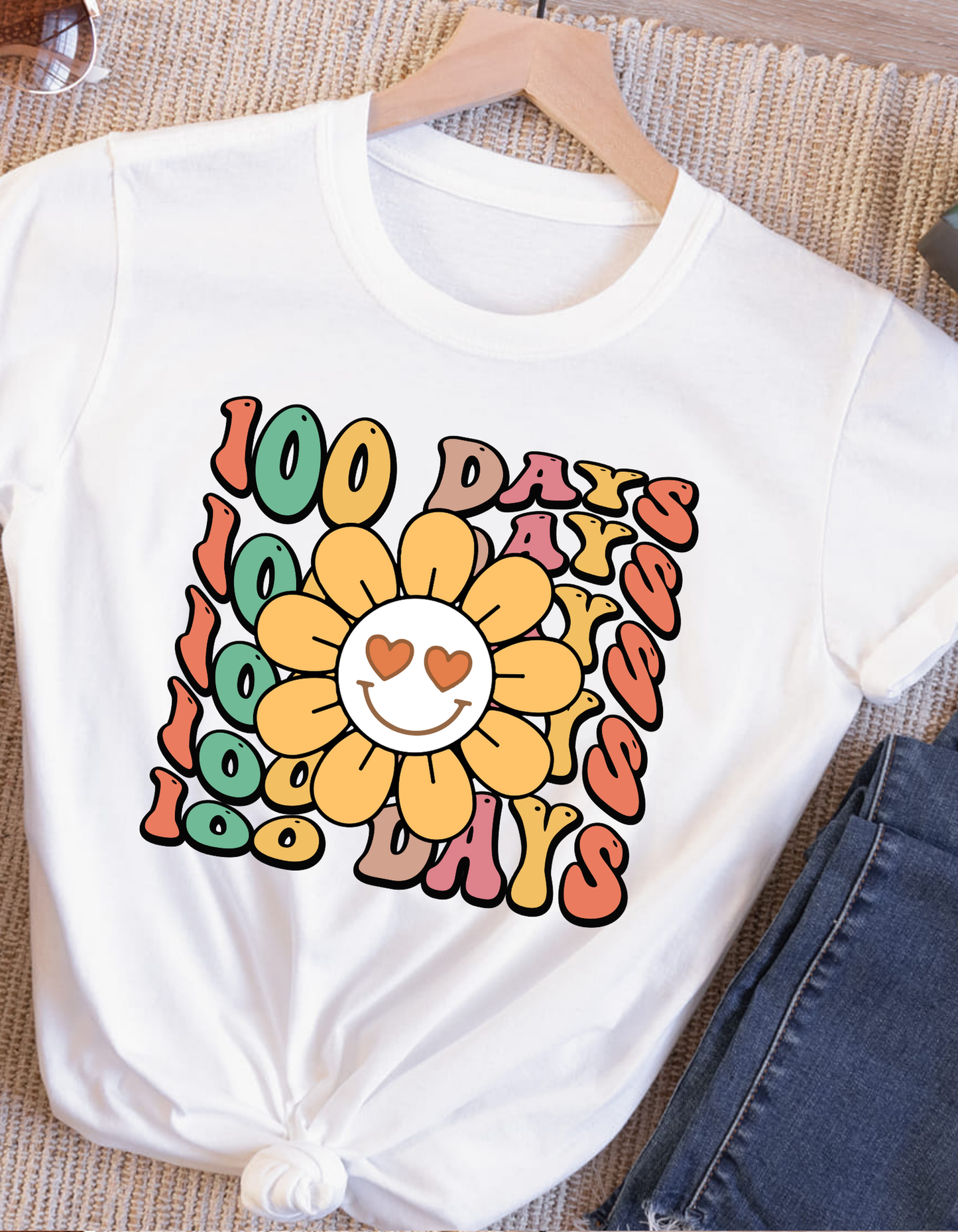 100 days of school smiley face