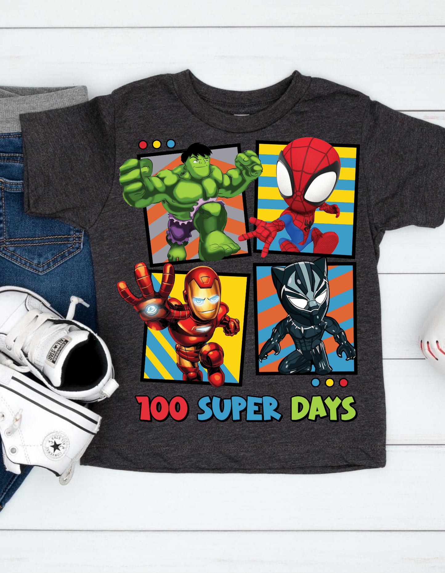 100 days of school superhero's