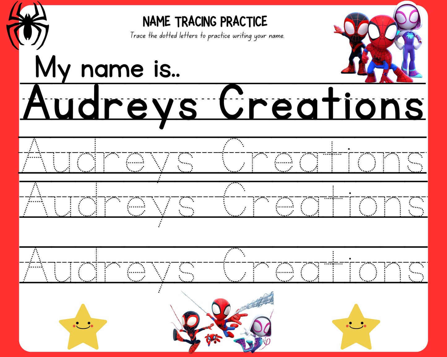 Dry Erase Learning Name Boards