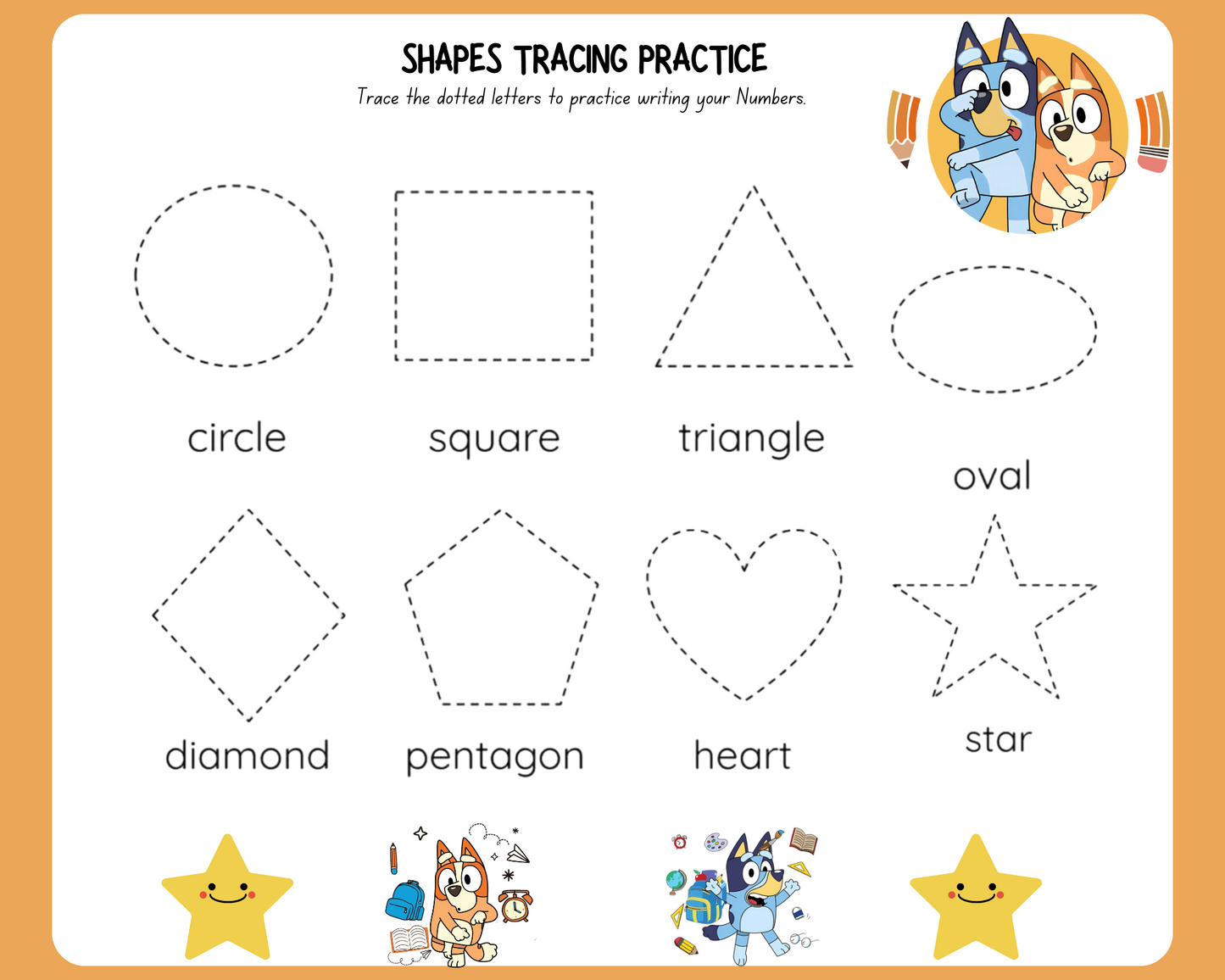 Dry erase Name, ABC, Address and phone, shapes, Numbers