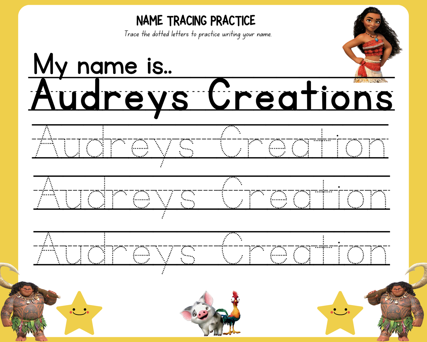 Dry Erase Learning Name Boards