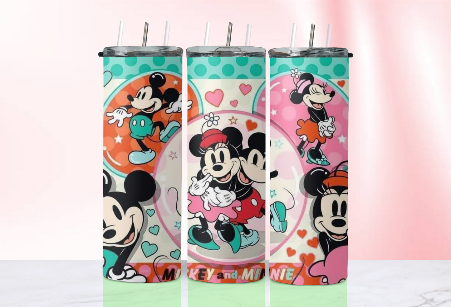 Minnie and Mickey Valentine Tumbler