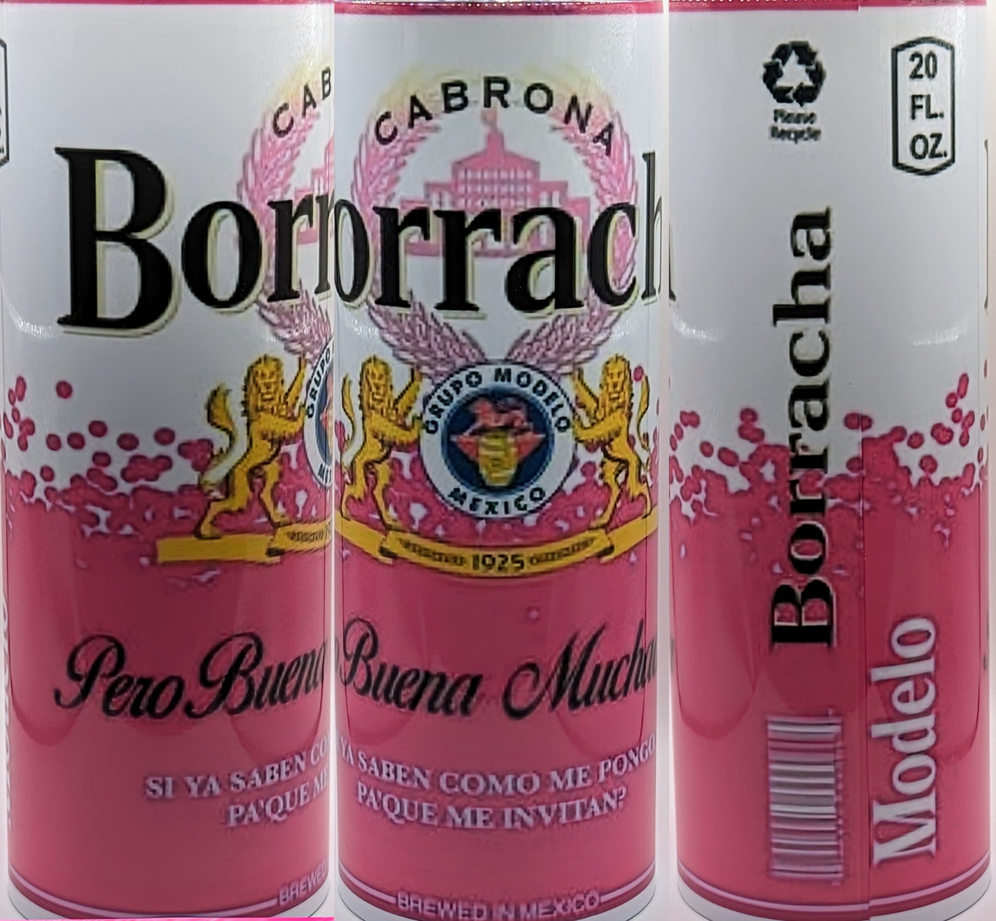 Borracha can tumbler design